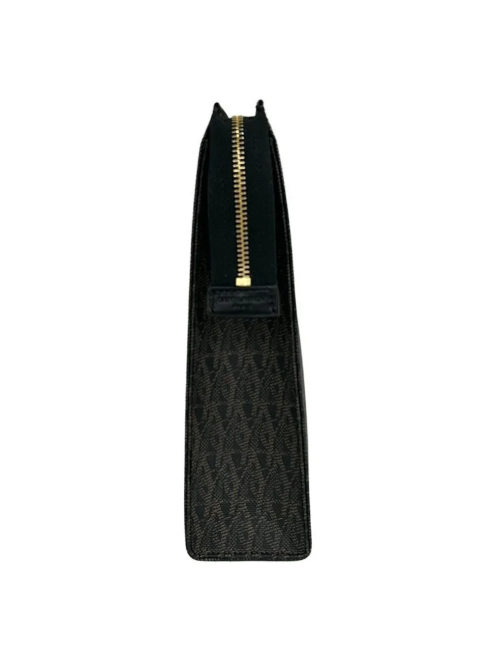 Saint Laurent Paris Clutch Classic Toile Monogram Dark Brown Black - Picture 4 of 9